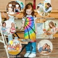 thumbnail image 6 of Colorful Rainbow Tie Dye Spiral Pattern Kids Aprons for Girls and Boys,Adjustable Neck Strap Toddler Aprons for Kids Cooking Baking, 6 of 6