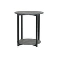 thumbnail image 2 of Household Essentials Greystone - table d'Appoint - Ronde - Béton Ardoise - base en Métal Noir, 2 of 7
