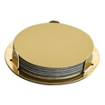 thumbnail image 4 of Milisten 1 Set Round Cup Coaster with Holder Metal Water Tea Cup Mat Round Cup Mats, 4 of 8