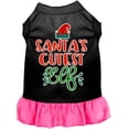 thumbnail image 4 of Santa's Cutest Elf Screen Print Dog Dress Black with Red XL, 4 of 8
