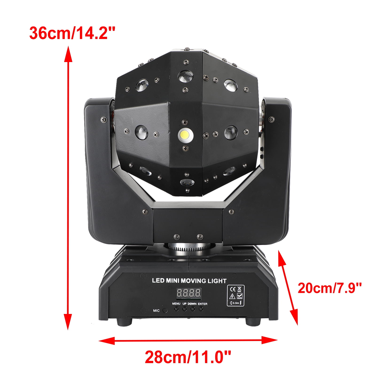 RGBW 3In1 LED Laser Moving Head Stage Light DMX DJ Disco Party Effect Lighting
