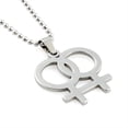 thumbnail image 2 of Transemion Pride Pendant Necklace High-end Stainless Steel Bijouterie For LGBTQ Community High-end Texture, 2 of 6