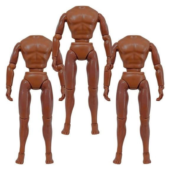 Set of 3 Type S Retro 8 Inch African American Male Bodies