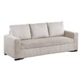 thumbnail image 2 of Billy Convertible Sofa Bed, Low Profile Leg, Ivory Corduroy 85 Inch, 2 of 7