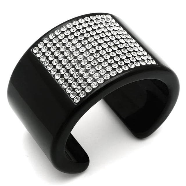 Alamode 5,5 VL025-5.5 Femmes Bracelet en Résine avec Cristal de Qualité Supérieure en Clair - Po.
