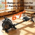 thumbnail image 5 of YOSUDA Magnetic Rowing Machine 350 lbs Weight Capacity - Foldable Rower for Home Use with Bluetooth, App Supported, Tablet Holder and Comfortable Seat Cushion, 5 of 12