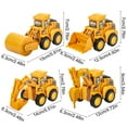 thumbnail image 3 of YiJuHui 4pcs Press & Go Construction Vehicle Toy, Interactive Engineering Truck with Motion Action, STEM Learning Toy for Age 1-12, Durable Plastic Car for Indoor Outdoor Play, 3 of 6