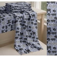 thumbnail image 6 of Soimoi Blue Cotton Voile Fabric Stencil Cow & Pig Animal Printed Fabric 1 Yard 42 Inch Wide, 6 of 7