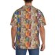thumbnail image 3 of Balery Funny Dogs Family Camisa Casual de Manga Corta con Botones para Hombre, Texturizada, Estilo Cubano, para Playa, Verano-Medium, 3 of 5