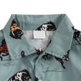thumbnail image 4 of larppty Newborn Infant Western Baby Boy Clothes Cowboy Button Down Dress Shirt Bubble Romper Bodysuit Country Style Outfit（Blue， 3-6 Months）, 4 of 6