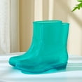 thumbnail image 2 of Daznico Women's Rain Boots Durable Adult Booties Stylish Transparent Rain Shoes,Size 6, 2 of 8