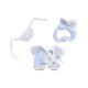thumbnail image 5 of Conjunto de pijamas de 3 piezas, ropa para muñecas, regalo para niñas pequeñas, disfraces, DIY para muñecas con estilo, accesorios de ropa para muñeca azul, 5 of 8