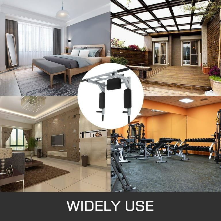 Ceiling Dip Station Home Gym VEVOR Pull Up Bar Wall Mounted Chin