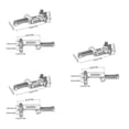 thumbnail image 1 of yingyy 6 Pcs Guitares Électriques Trémolo à Roulettes Pont Selle Pièce de Rechange Accessoire Performance Concert Spectacle comme Images 3Set, 1 of 6