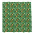 thumbnail image 3 of Ambesonne Jungle Shower Curtain, Rainforest with Parrot Birds, 69"Wx84"L, Multicolor, 3 of 5