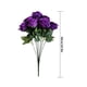 thumbnail image 2 of Ramo de novia de boda de flor de rosa artificial de 10 cabezas, ramo de flores de simulación de oficina en casa, rosa falsa, púrpura sidaley HA7036-09B, 2 of 5