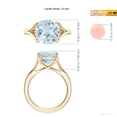 thumbnail image 5 of ANGARA Natural Solitaire 3.5 ct Aquamarine Split Shank Engagement Ring in 14K Yellow Gold for Women (Size-10mm) | March Birthstone, Anniversary, Jewelry Gift for Women | Natural Aquamarine Ring, 5 of 10