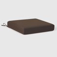 thumbnail image 4 of SSyao Outdoor Patio Furniture Chair Cushions, Set of 2 Square Seat Pads, 20" x 19" Weather-Resistant Cushions for Garden, Porch, Deck, or Balcony Seating, Brown, 4 of 5