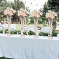thumbnail image 3 of 4pcs Gold Crystals Trumpet Floral Vase for Wedding Centerpiece 20.86 in Flower Vase Trumpet-Shaped Vase for Party Anti-slip Flower Stand Home Decor, 3 of 10