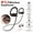 Black, variant on U8 5.3 Bluetooth Earphone Wireless Sports Headphone, Ear Hanging In-Ear Earphone, Noise Reduction Sweatproof HD Voice Earphone for IOS Android, Black Red