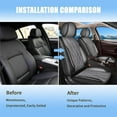 thumbnail image 5 of LAONNVIR Front Car Seat Covers Fit for Volkswagen Tiguan 2009-2025 Faux Leather Seat Cushion with Airbag Compatible Automotive Interior Accessories Grey,Front Seat, 5 of 8