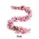 thumbnail image 3 of Bearachild Flores artificiales de Sakura, guirnalda de enredadera colgante, de novia falsa, decoración de pasillo para el hogar, planta, fiesta, Kits de decoración para fiestas Rosa Bearachild HA084219-02, 3 of 6
