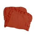 thumbnail image 2 of BRGZLK Muslin Baby Towels Cute Solid Color Ruffled Super Soft Soothing Cotton Towel Newborn Multifunctional Handkerchief Burping Towel Orange Free Size, 2 of 4
