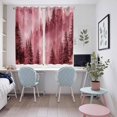 thumbnail image 4 of Pink Mountain Kitchen Curtains Window Panels, Misty Forest Nature Woodland Pine Tree Landscape Insulated Window Treatment Curtain, Grommet Curtains for Bedroom/Living Room/Bathroom, 2 Piece 52"Wx72"L, 4 of 8