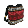 thumbnail image 4 of NOVICA Artisan Handmade Cotton Shoulder Bag Thai Style in Crimson Black Handbags Red Embroidered Thailand Hill Tribe Bohemian ' Crimson Wine', 4 of 8