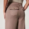 thumbnail image 6 of Juorvia Cropped Dress Pants Women Elastic Waist Pull on Business Casual Ankle Length Straight Slacks with Pockets, 6 of 7