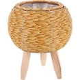thumbnail image 1 of HLONK Support de Plante en Rotin d'Intérieur avec Pattes et Paniers, 1 of 5