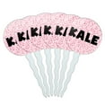 thumbnail image 1 of Kale Cupcake Picks Toppers - Set of 6 - Pink Speckles, 1 of 1