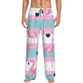 thumbnail image 2 of Goofa Flamingo1 Printed Soft Pajama Pants for Men, Wide Leg Comfy Casual Lounge Yoga Pants-, 2 of 9