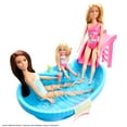 thumbnail image 5 of Barbie Doll and Pool Playset, Brunette with Pool, Slide, Towel and Drink Accessories, 5 of 7