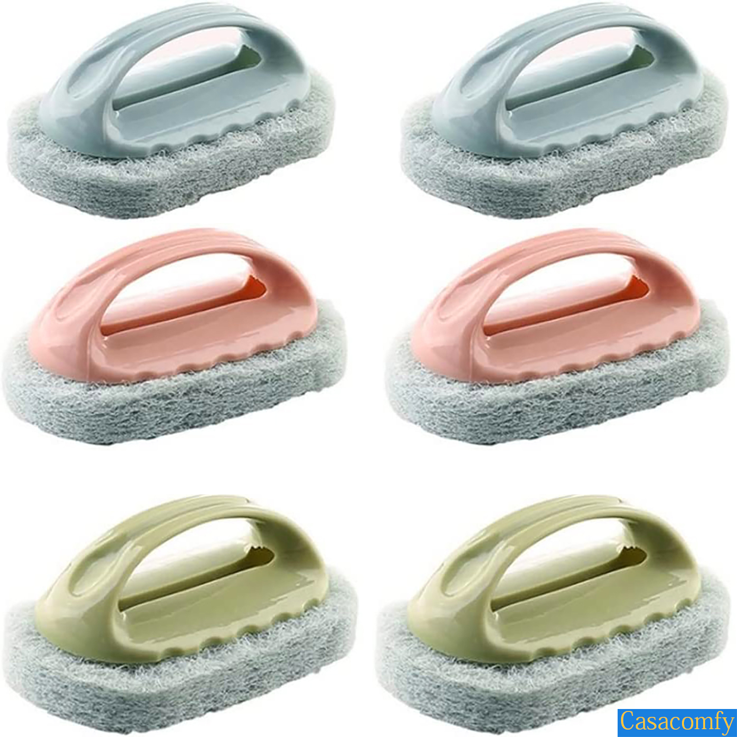 6 Pack Washing Clean Brush, MultiUse Kitchen Sponge Scrub