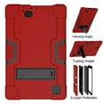 thumbnail image 3 of FIEWESEY for RCA 11 Delta Pro Case,Hybrid Full-Body Shockproof Armor Defender Rugged Protective Case Cover with Stand for RCA 11 Delta Pro/RCA Premier 11.6 Inch/RCA Galileo Pro 11.5 Inch(Red+Black), 3 of 6