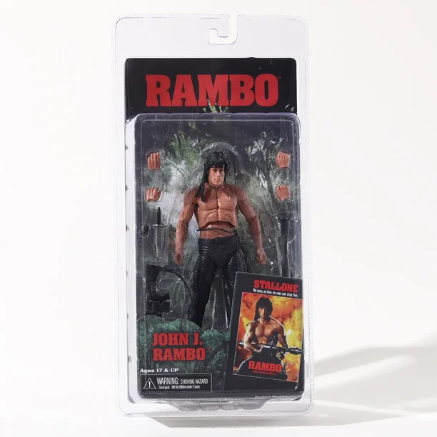 NECA First Blood Rambo figura de acción muñeca PVC modelo de
