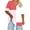 Red1, variant on fatyb Womens Plus Size V Neck T Shirts Short Sleeve Color Block Tee Summer Casual Loose Tops for Women