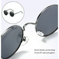 thumbnail image 4 of Lunettes de Soleil Rétro Rondes Miroir pour Hommes Femmes Lunettes de Sport d'Extérieur Lunettes de Soleil Lunettes, 4 of 8