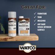 Natural, Watco Danish Oil - 65751, Pint