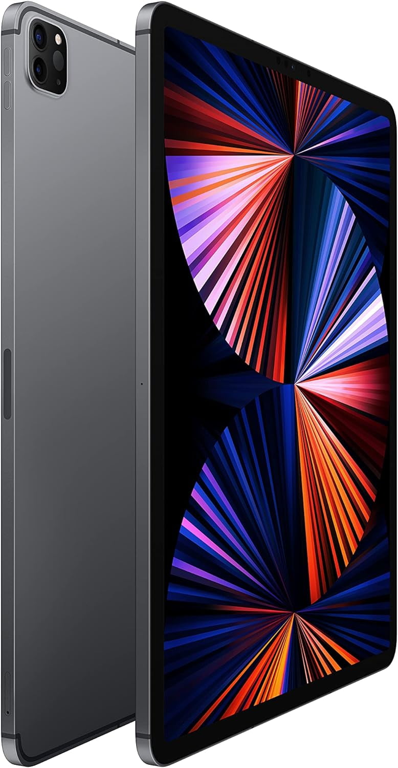Restored 2021 Apple 12.9-inch iPad Pro Wi-Fi + Cellular 512GB - Space Gray (5th Generation) (Refurbished)