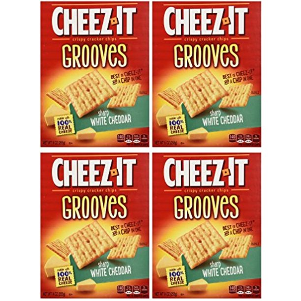 Sunshine Bakeries, CheezIt Grooves, 9Oz Box (Pack Of 4) (Choose Flavor