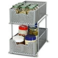 SimpleHouseware 2Tier Organizer, Sliding Basket Drawer, Pantry