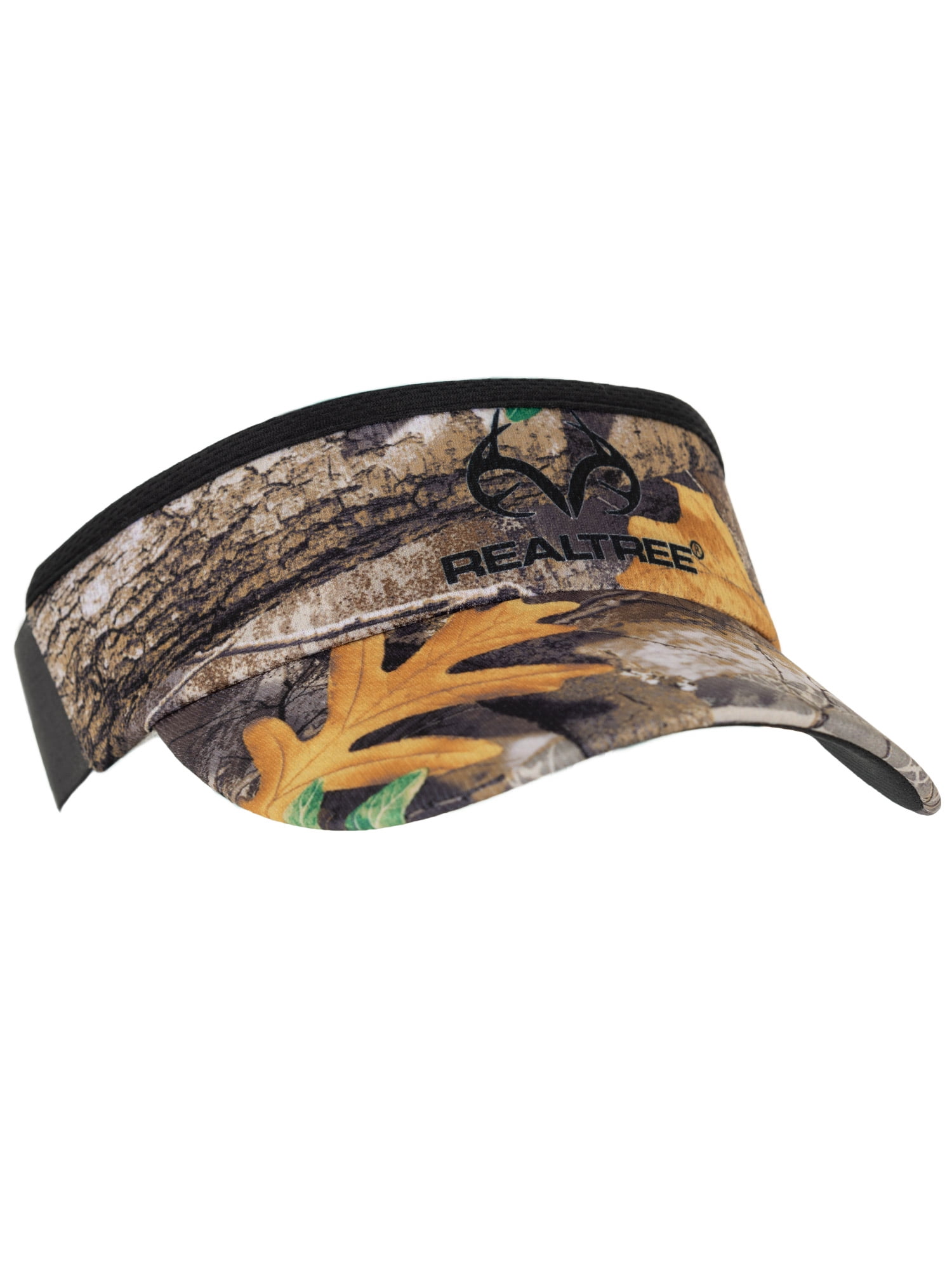Realtree Men's Performance Hunting/Fishing Visor with Elastic Band Back, One Size Fits Most
