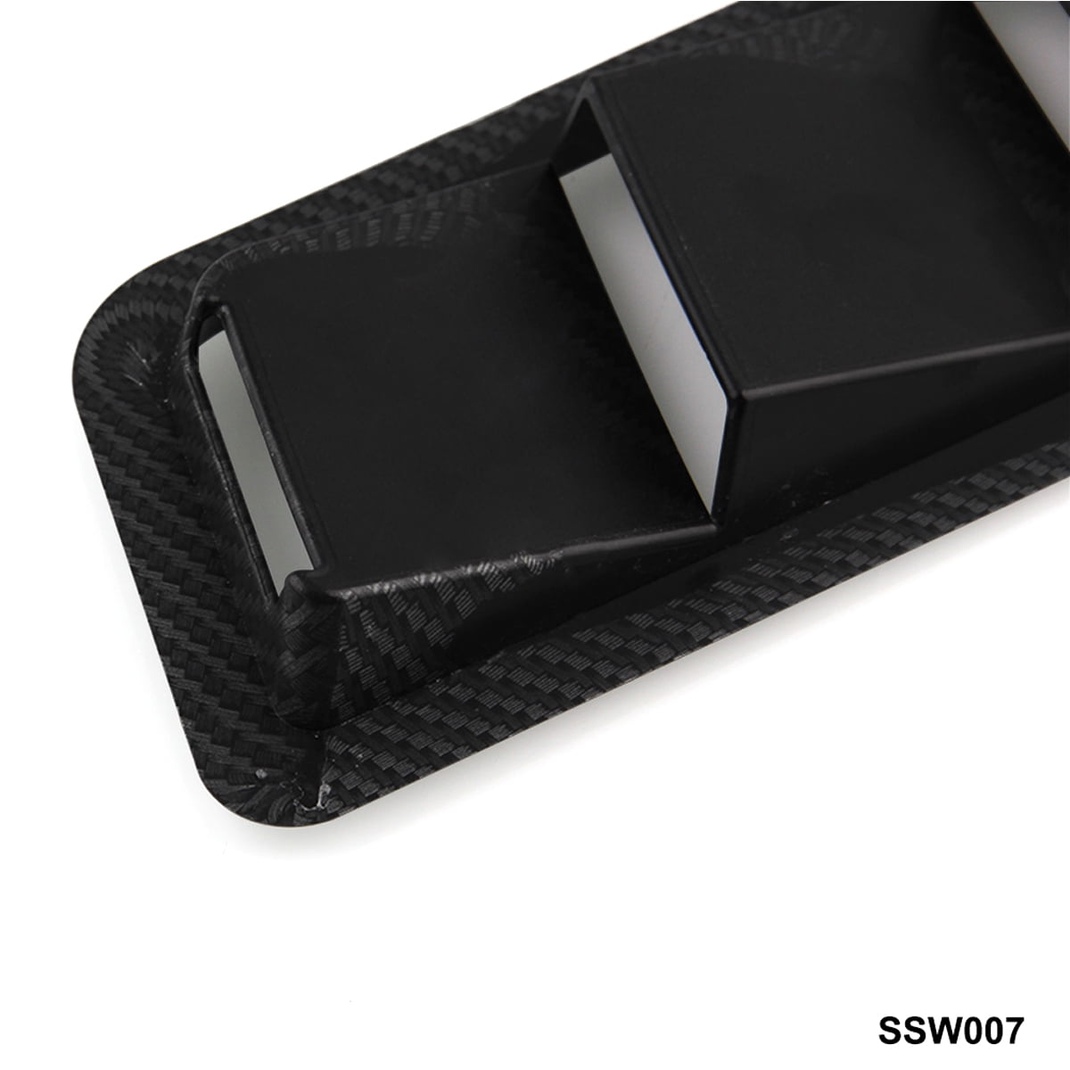 2Pcs Carbon Fiber Look Universal Car Bonnet Hood Vent Louver Cooling Panel Trim 2Pcs Carbon Fiber Look Universal Car Bonnet Hood Vent Louver Cooling Panel Trim