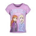 thumbnail image 2 of Disney Frozen Elsa Princess Anna Little Girls 3 Pack T-Shirts Toddler to Big Kid, 2 of 5
