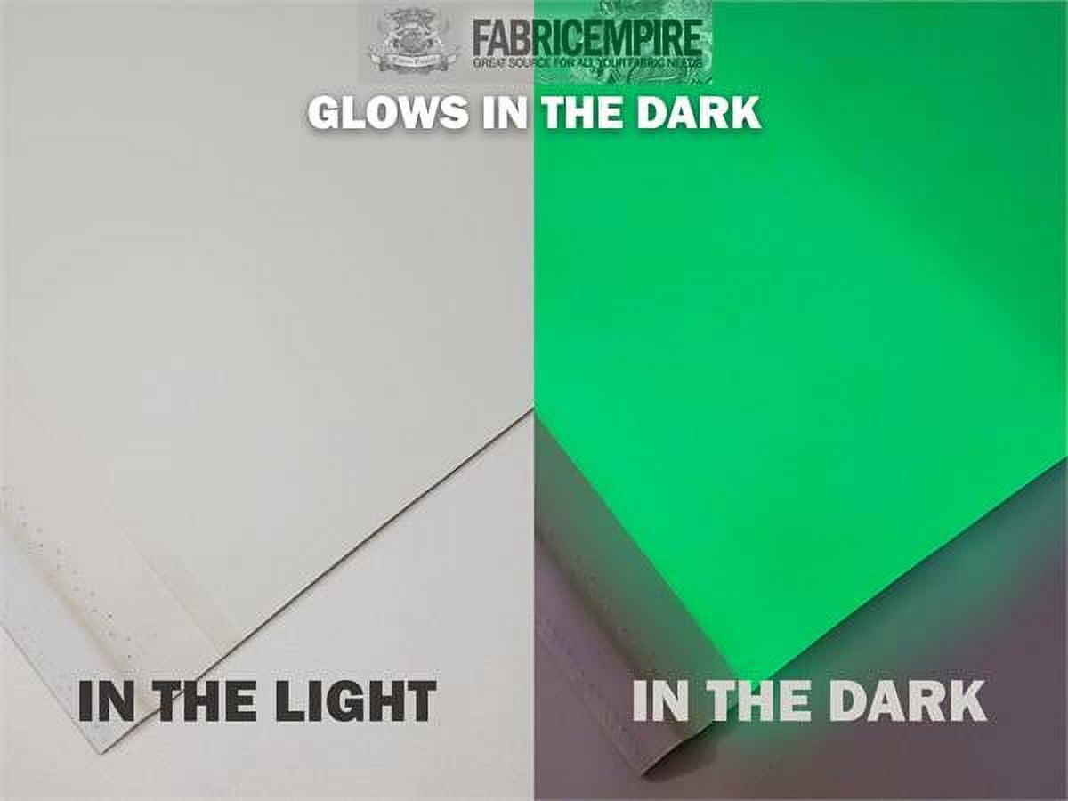Vinyl Upholstery Glow In The Dark Polyurethane Faux Leather Crafting Fabric 54" Wide Sold By The Yard
