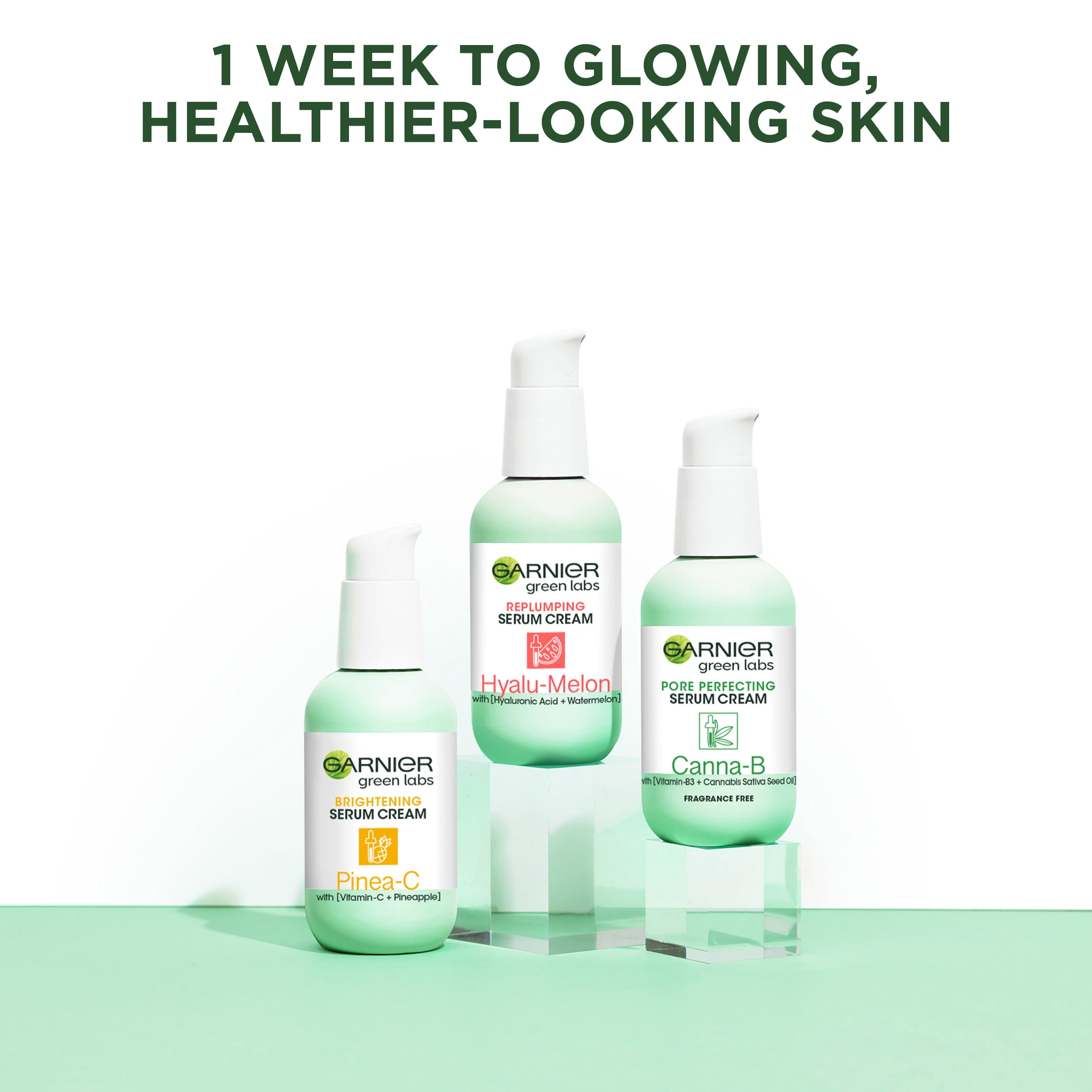 garnier green labs serum creams