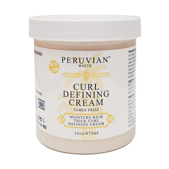 Peruvian White Curl Defining Cream Tames Frizz, 16 oz