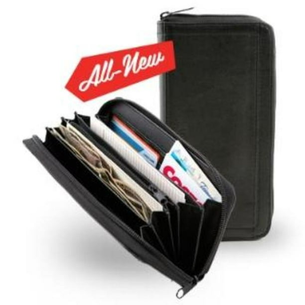 55 Collection Black designer wallet envelope system for 